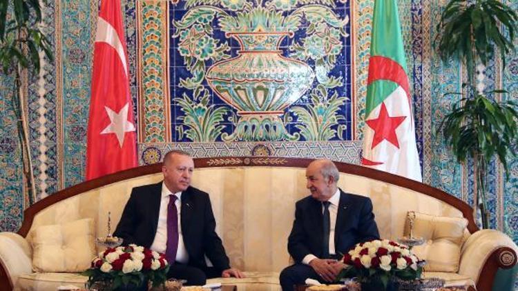 Erdoğan, Cezayir Cumhurbaşkanı Tebbun ile görüştü