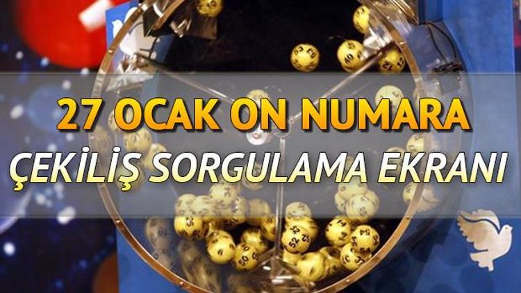 On Numara sonuç sorgulama ekranı 27 Ocak On Numara sonuçlarına göre büyük ikramiye 1 kişiye çıktı