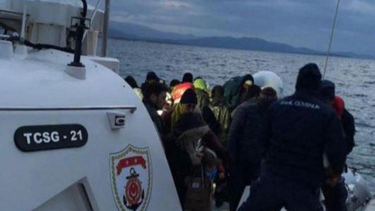 Didim açıklarında 129 kaçak göçmen yakalandı