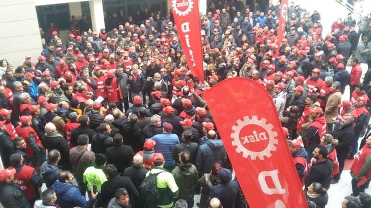 Çankaya Belediyesinde zam alamayan işçiler eylem yaptı