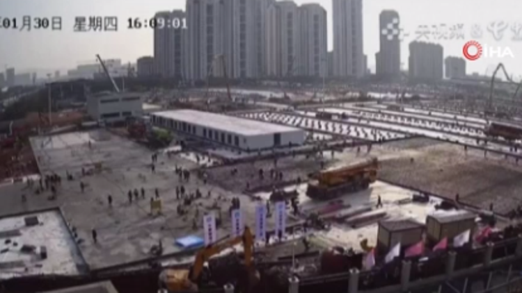 Wuhan’daki ikinci hastanenin inşaatı devam ediyor