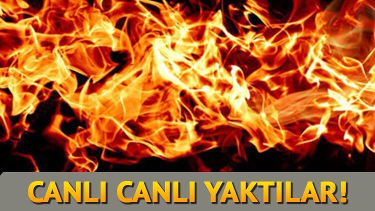 Mersinde kan donduran cinayet Canlı canlı yaktılar