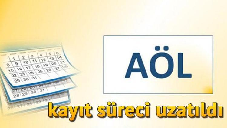 AÖL kayıt yenileme tarihleri ne zaman bitecek  AÖL 2. Dönem sınavı ne zaman