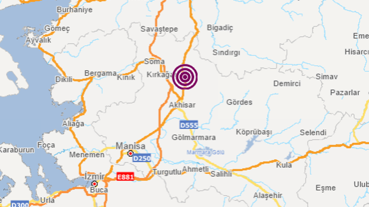 Son dakika deprem haberi... Manisada 4.4 büyüklüğünde deprem