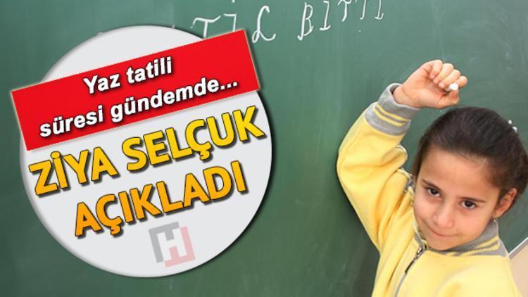 Yaz tatili kısalacak mı Bakan Selçuktan Açıklamalar