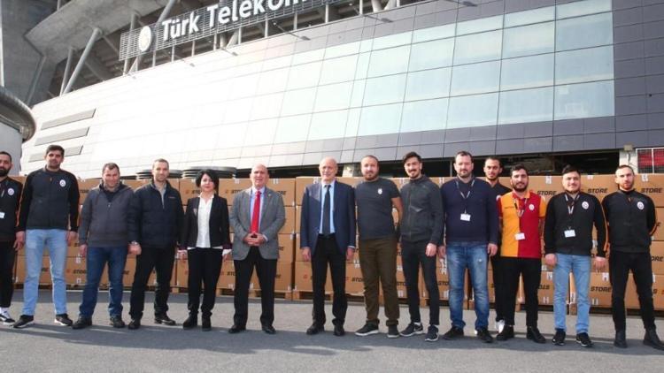 Galatasarayın topladığı yardım malzemeleri, depremzedeler için yola çıktı