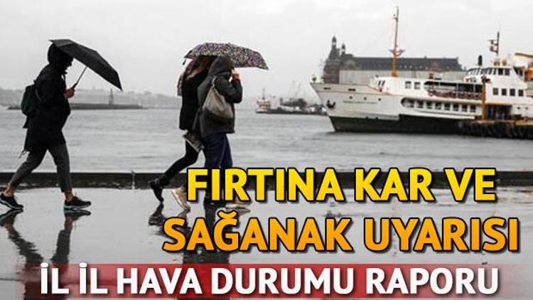 Meteorolojiden kar, fırtına ve sağanak uyarısı - Yarın hava nasıl olacak