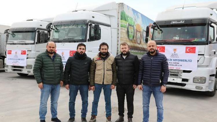 AK Parti Arnavutköy İlçe Başkanlığı’ndan İdlib’e yardım