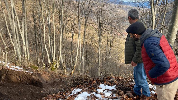 Heyelan nedeniyle 12 binanın tahliye edildiği mahallede, AFAD incelemesi