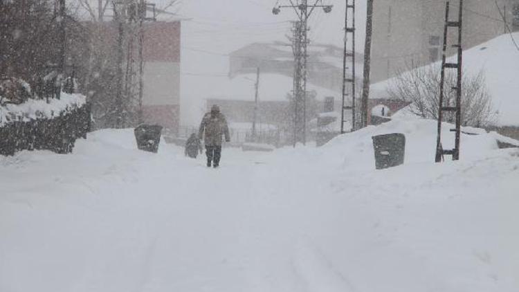 Karlıovada kar esareti; açılan yollar 1 saat sonra yeniden kapanıyor
