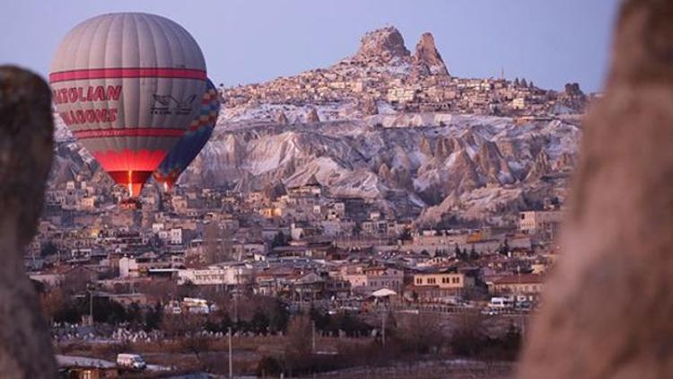 Kapadokyayı 2020nin ilk ayında 159 bin turist ziyaret etti