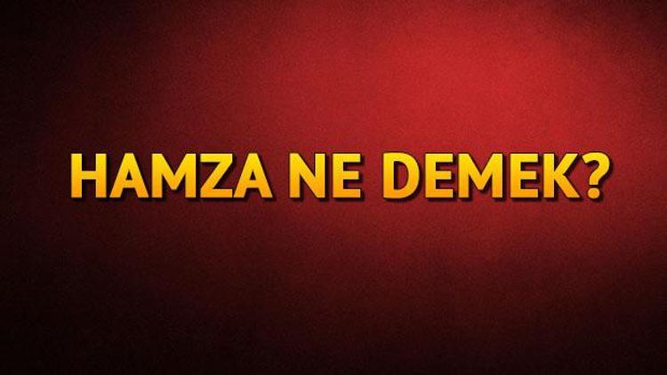 Hamza isminin anlamı nedir? Hamza ne demek?