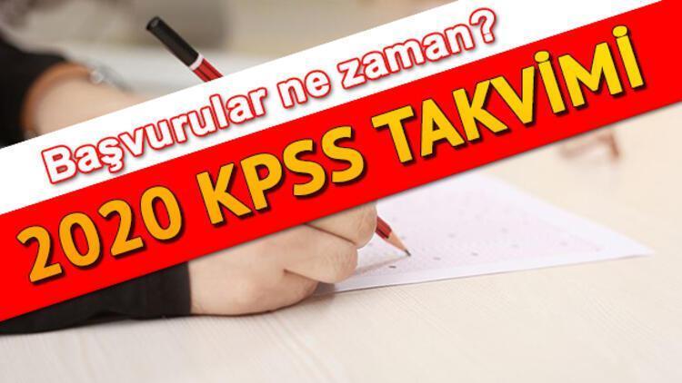 KPSS başvuruları ne zaman KPSS 2020 sınav ve başvuru takvimi