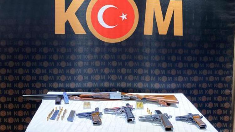 Zonguldakta kaçak silah ticaretine 9 gözaltı