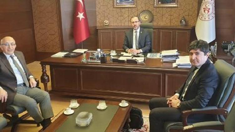 ÇOMÜ Rektörü Murat, Bakan Kasapoğlu’nu ziyaret etti