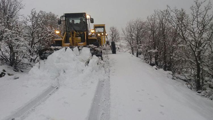 Adıyaman’da kar nedeniyle 484 yerleşim yerine ulaşılamıyor