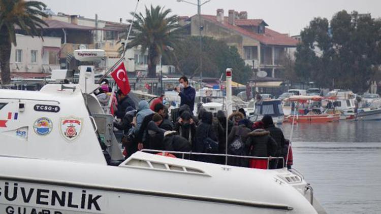 Ayvacık açıklarında, 37 kaçak göçmen yakalandı