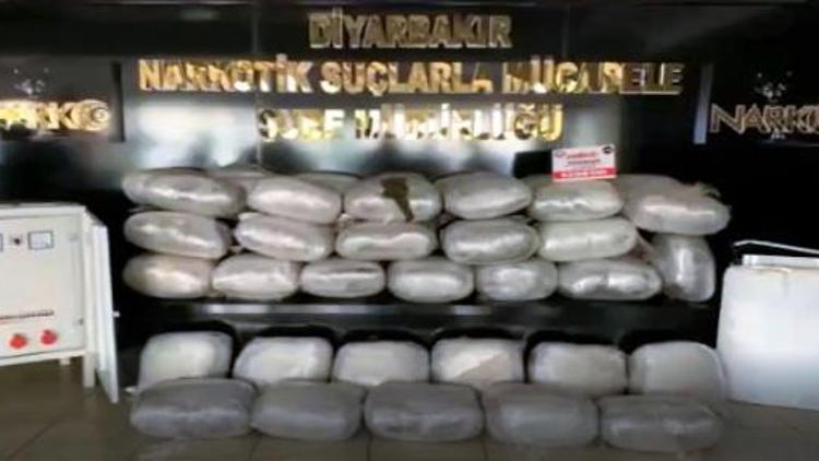 Diyarbakırda yılbaşından bu yana 1 tondan fazla uyuşturucu ele geçti