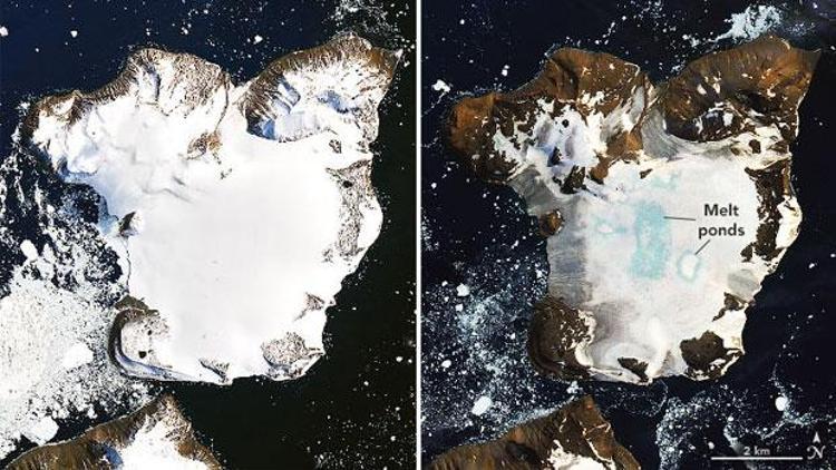 Antarktikadaki buzulların erime seviyesi alarm veriyor