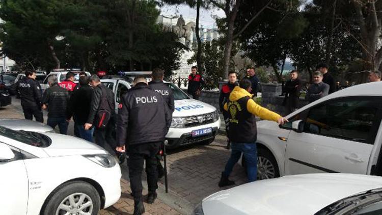 Beşiktaşta silahların çekildiği kavgayı polis ayırdı