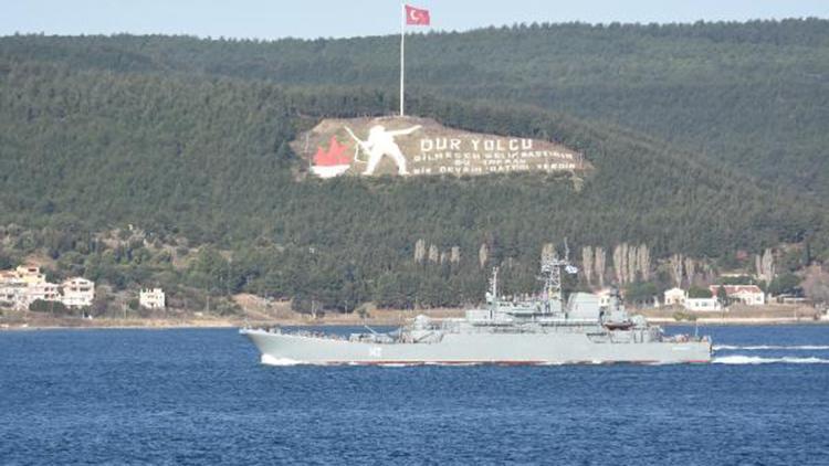 Rus savaş gemisi Novocherkassk, Çanakkale Boğazından geçti