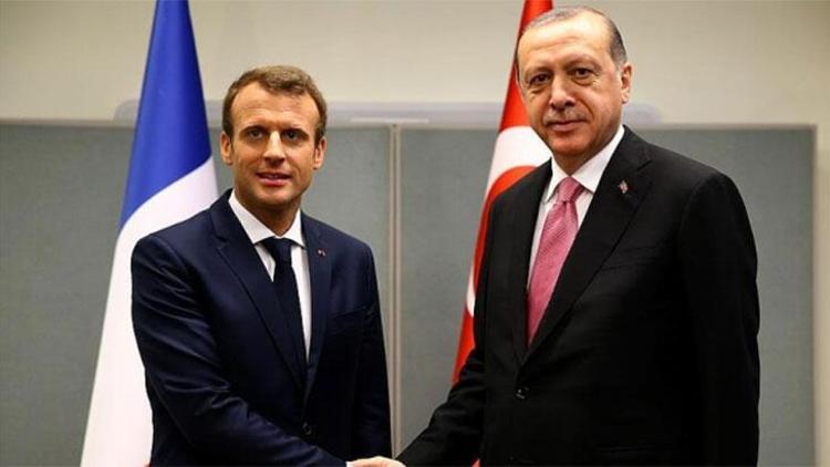 Son dakika... Cumhurbaşkanı Erdoğan, Macron ile görüştü