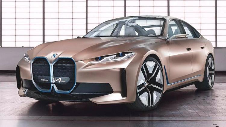 BMW Concept i4 ortaya çıktı, şirketin logosu da değişti