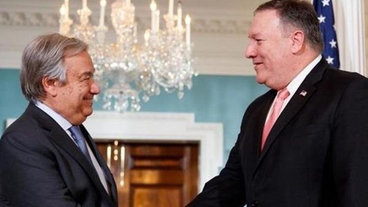 ABD Dışişleri Bakanı Pompeo, BM Genel Sekreteri Guterres ile görüştü
