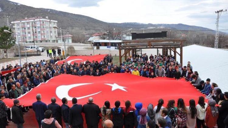 Akıncılarda Milli birlik ve beraberlik yürüyüşü