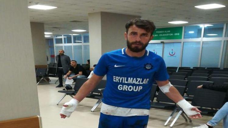 Tepecikspor - Payasspor maçı sonrası futbolculara bıçaklı saldırı