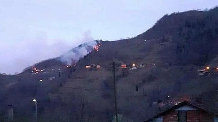 Trabzondaki orman yangınları kontrol altında