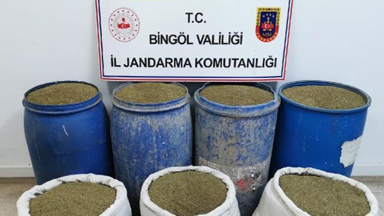 Bingölde 504 kilo esrar ele geçirildi