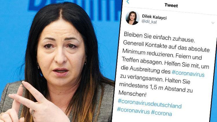 Berlin Sağlık Bakanı Dilek Kalaycı: ‘Evde kalın’