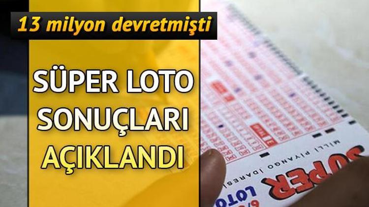 19 Mart  Süper Loto çekiliş sonuçları ve Süper Loto sonuçları hızlı sorgulama ekranı - Süper Loto 6. kez devretti, ikramiye 16 milyona ulaştı