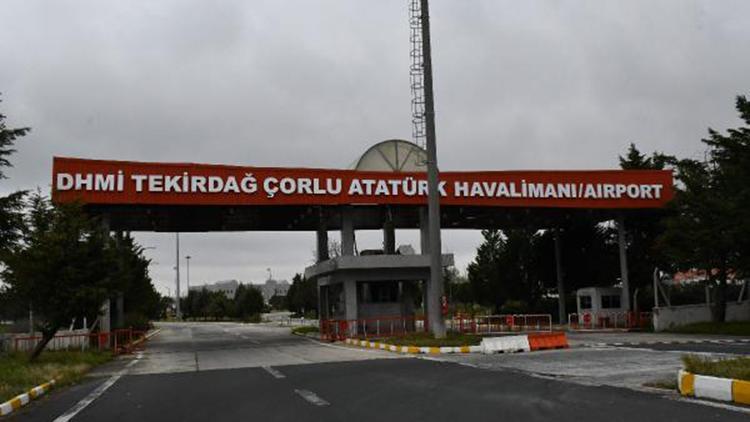 Çorlu Atatürk Havalimanında uçuşlara ara verildi