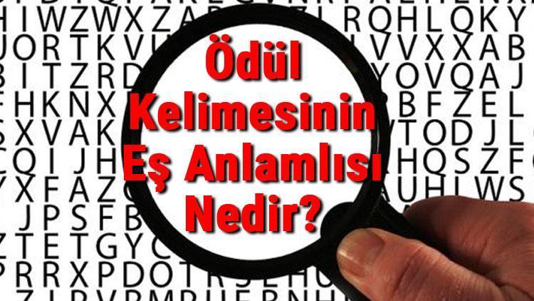 Ödül Kelimesinin Eş Anlamlısı Nedir