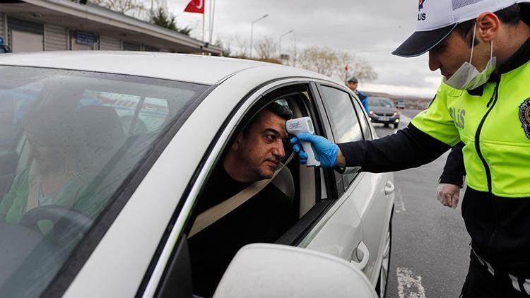 Ankara girişinde, ateş ölçerli koronavirüs tedbiri