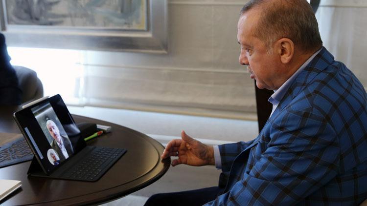 Cumhurbaşkanı Erdoğan, Ulaştırma Bakanı Karaismailoğlu ile görüştü