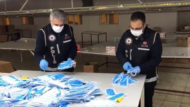 Adıyamanda 5 bin kaçak üretim maske ele geçirildi