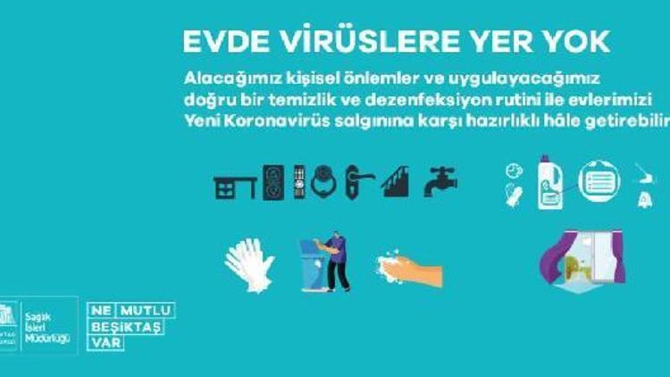 Beşiktaş Belediyesi bireysel dezenfekte rehberi yayınladı