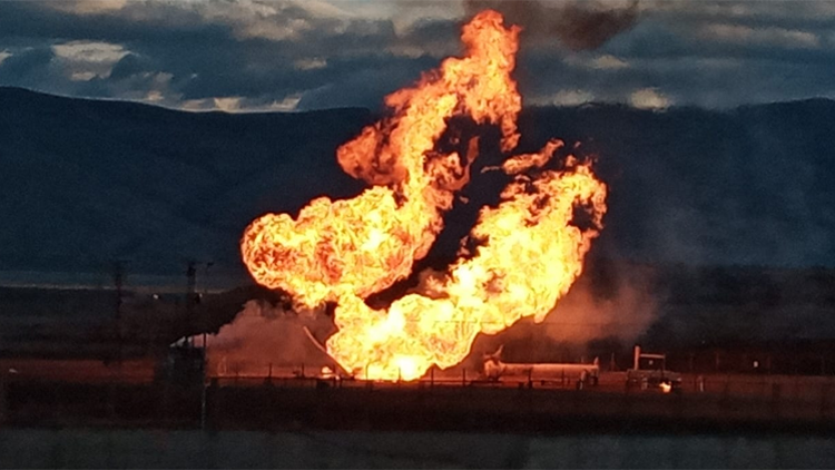 Gürbulak Sınır Kapısında doğal gaz boru hattında patlama