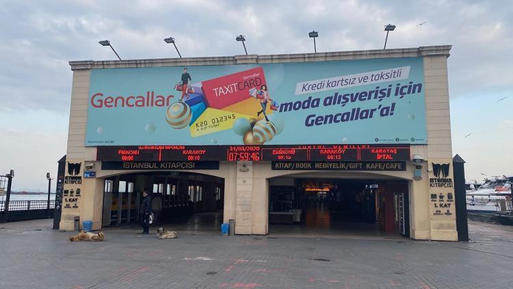 Kadıköy Meydanı ve İskelesi boş kaldı