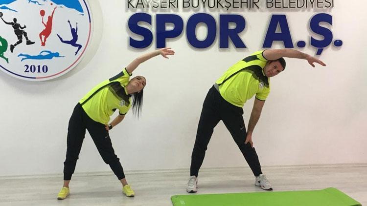 Kayseride Spor A.Ş.den vatandaşlara canlı spor eğitimi