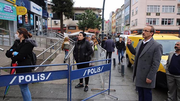 Ordu Valisi Yavuz, sosyal mesafe denetimini kendisi yaptı