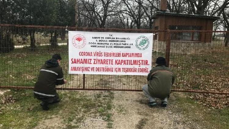 Kırklarelide tabiat parkı valilik kararıyla kapatıldı