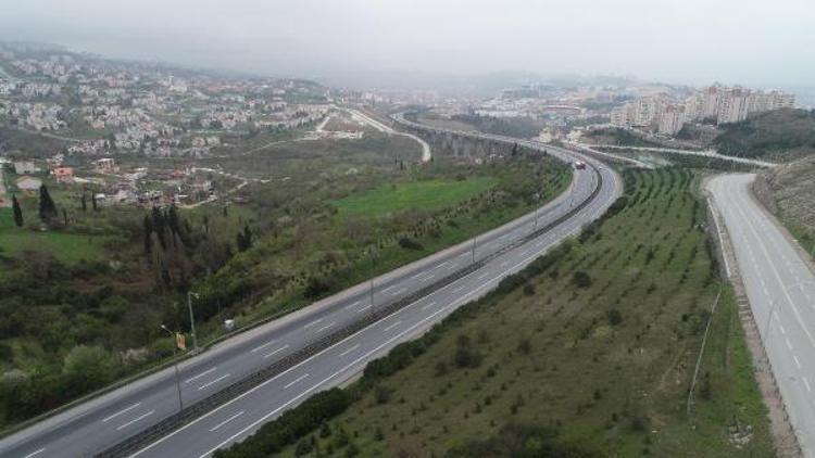 TEM yolu Kocaeli geçişi bomboş