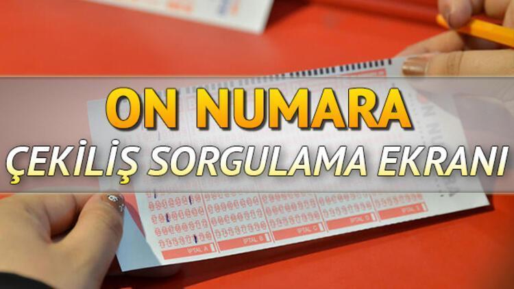 MPİ On Numara çekiliş sonucu sorgulama ekranı | 922. hafta On Numara çekiliş sonuçları açıklandı