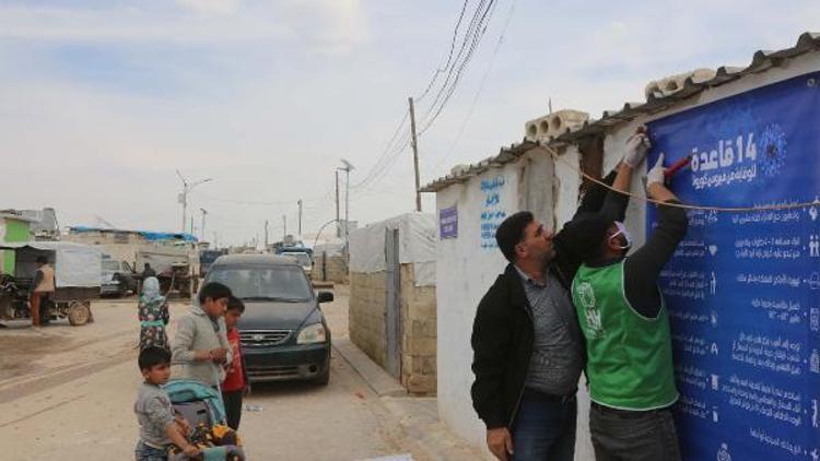 Suriyedeki kamplarda salgın tedbiri
