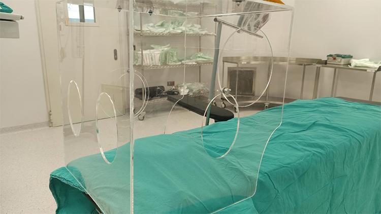Türkiyede ilk kez Bursa Şehir Hastanesi’nde entübasyon kabini kullanılmaya başlandı