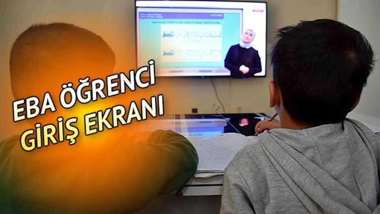 EBA öğrenci girişi nasıl yapılır EBA TV uzaktan eğitim öğrenci girişi ekranı